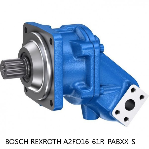 A2FO16-61R-PABXX-S BOSCH REXROTH A2FO Fixed Displacement Pumps