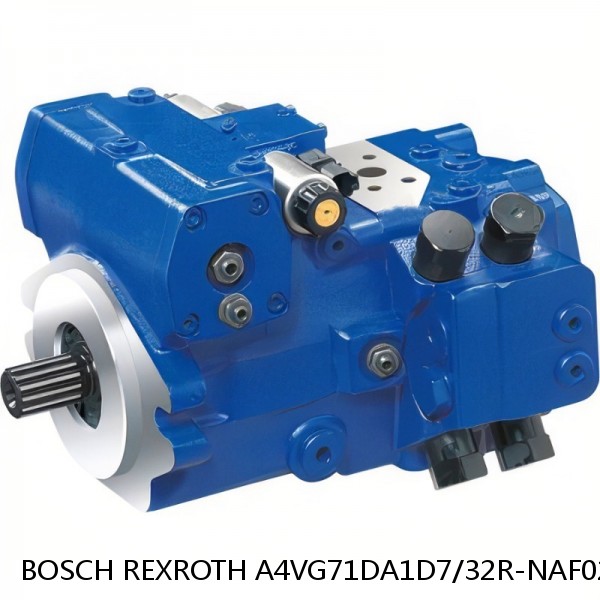 A4VG71DA1D7/32R-NAF02F021LH BOSCH REXROTH A4VG Variable Displacement Pumps #1 small image
