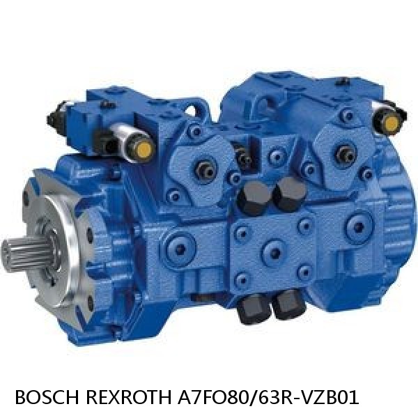 A7FO80/63R-VZB01 BOSCH REXROTH A7FO Axial Piston Motor Fixed Displacement Bent Axis Pump #1 small image