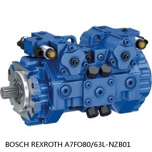 A7FO80/63L-NZB01 BOSCH REXROTH A7FO Axial Piston Motor Fixed Displacement Bent Axis Pump #1 small image