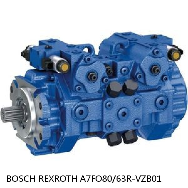 A7FO80/63R-VZB01 BOSCH REXROTH A7FO Axial Piston Motor Fixed Displacement Bent Axis Pump #1 image